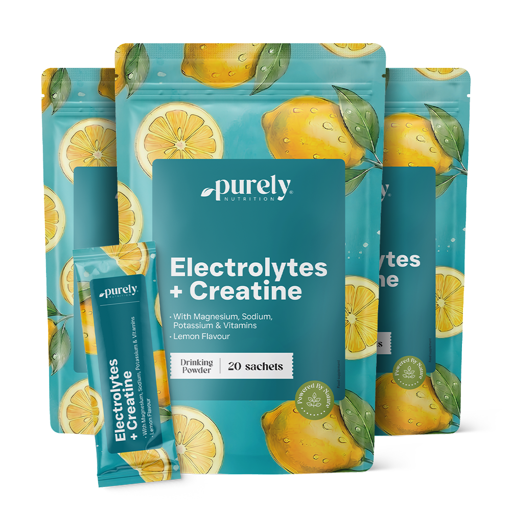 3x Elektrolyty s kreatínom – citrón, spolu 60 vrecúšok