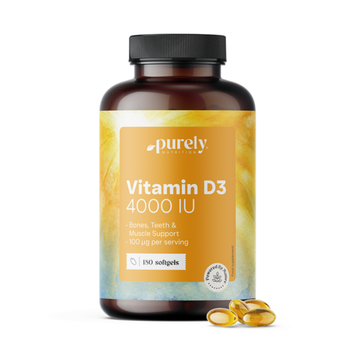 Vitamín D3 4000 IU, 180 mäkkých kapsúl
