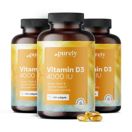 3x Vitamín D3 4000 IU, spolu 540 mäkkých kapsúl